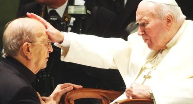 Padre Maciel Marcial Degollado con Giovanni Paolo II